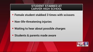 Student stabbed at Carver High School