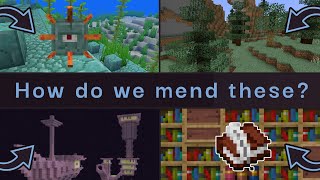 💡 How to improve the Guardian, Windswept Forest, End City, and Book and Quill in Minecraft