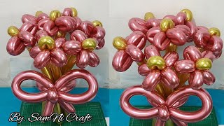 DIY | Ballon Bouquet Low Budget | Buket Bunga Balon untuk Pemula