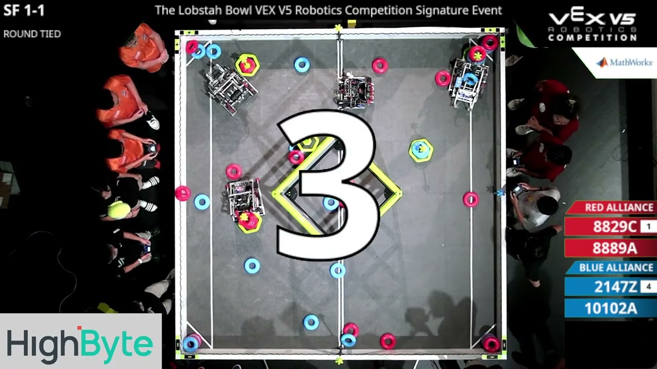 The Lobstah Bowl : Division 1 - SF #1-1 - 8829C & 8889A vs 2147Z & 10102A - Auton + Driver