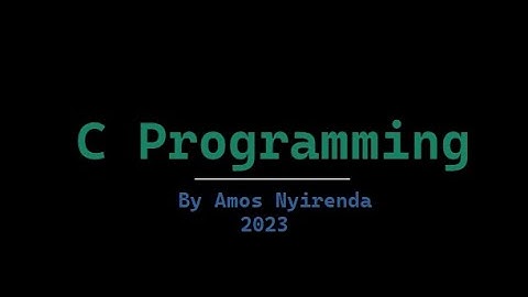 C programming: Arithmetic Operators
