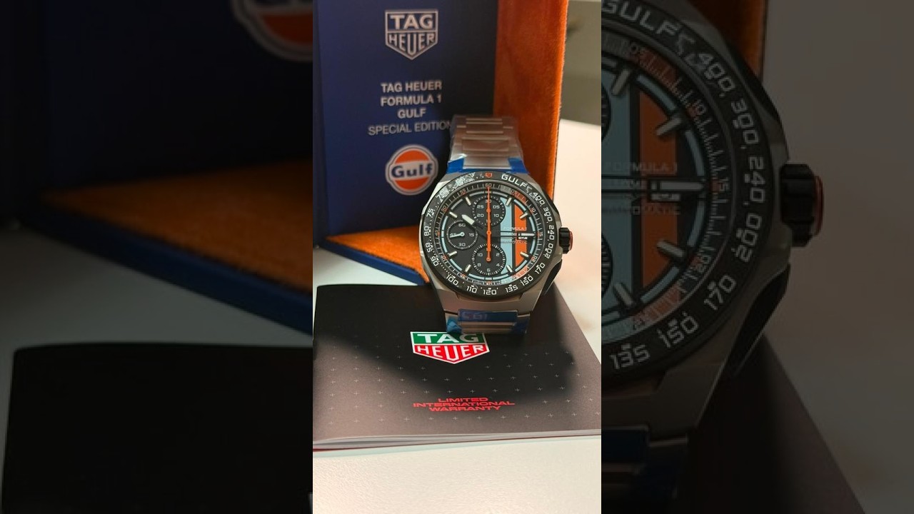 Tag Heuer Formula 1 X Gulf Timepiece - YouTube