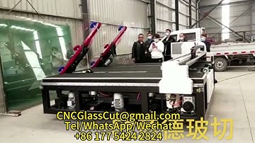 3 in 1 glass loading and cutting machine automatic labeling price in China UAE Russia Japan Korea