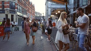 LIVELY FRIDAY EVENING at BOROUGH MARKET, LONDON - Al Fresco Dining Post-Lockdown 2020