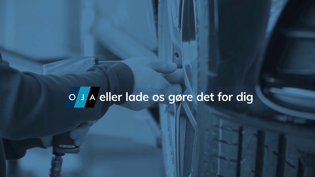 Hjulskifte hos OJA-Biler værksted