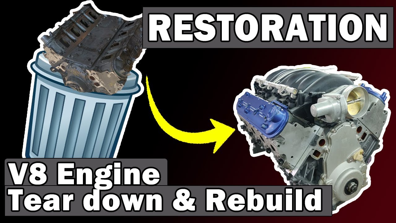LS3 V8 Engine Restoration - Tear down and Rebuild in 25 minutes! - YouTube