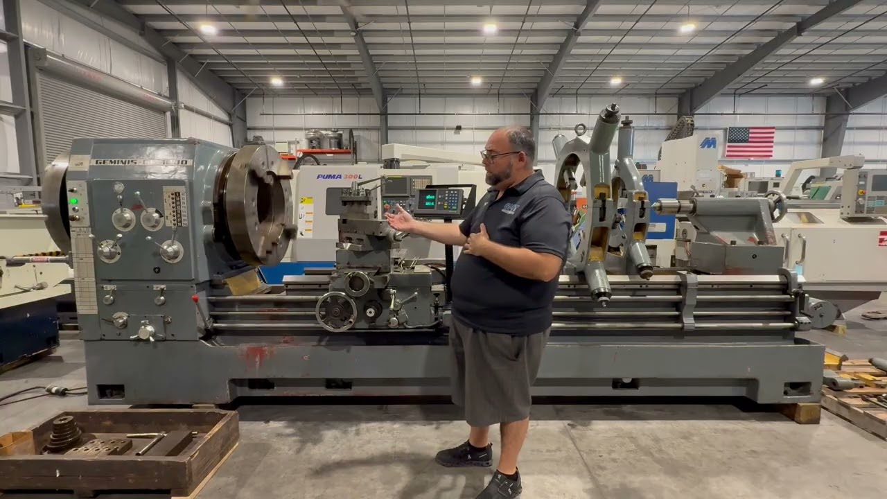 GEMINIS Republic Lagun GE-1000 39”/48” x 120”cc Hollow Spindle Lathe 20” BORE 
