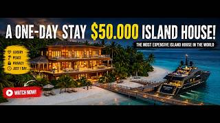 $50,000 A NIGHT! Inside the World’s Most Exclusive Private Island 🏝️✨