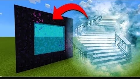 How to make a portal to the heaven dimension in Minecraft! 
