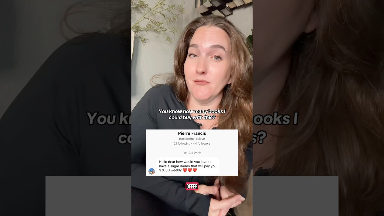 Sugar Daddy” Offers Me $3,000 a Week… and All I Can Think Is Books 📚