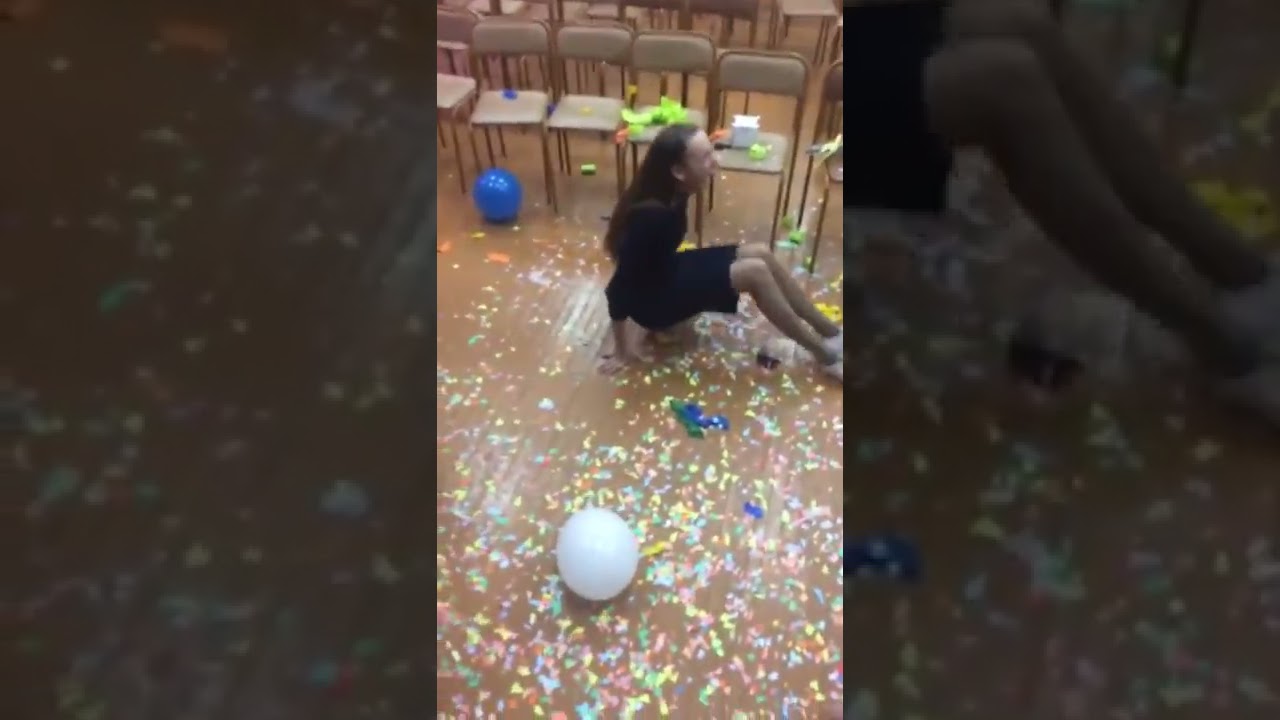 Girl Sits Hard to Pop a Balloon - Loud Booom / Looner Squad
