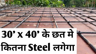 How to Calculate Quantity of steel Bar in Roof/Slab || BBS of Slab || Bar Bending Schedule