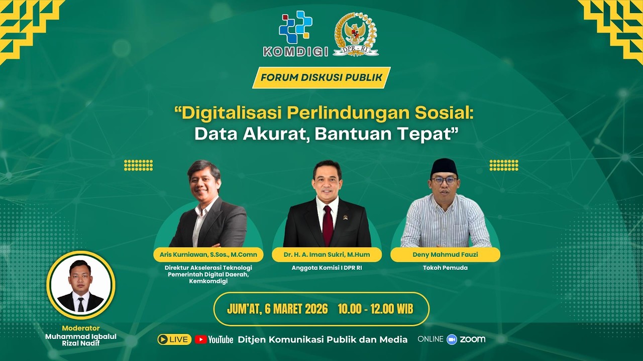 Forum Diskusi Publik “Digitalisasi Perlindungan Sosial: Data Akurat, Bantuan Tepat”