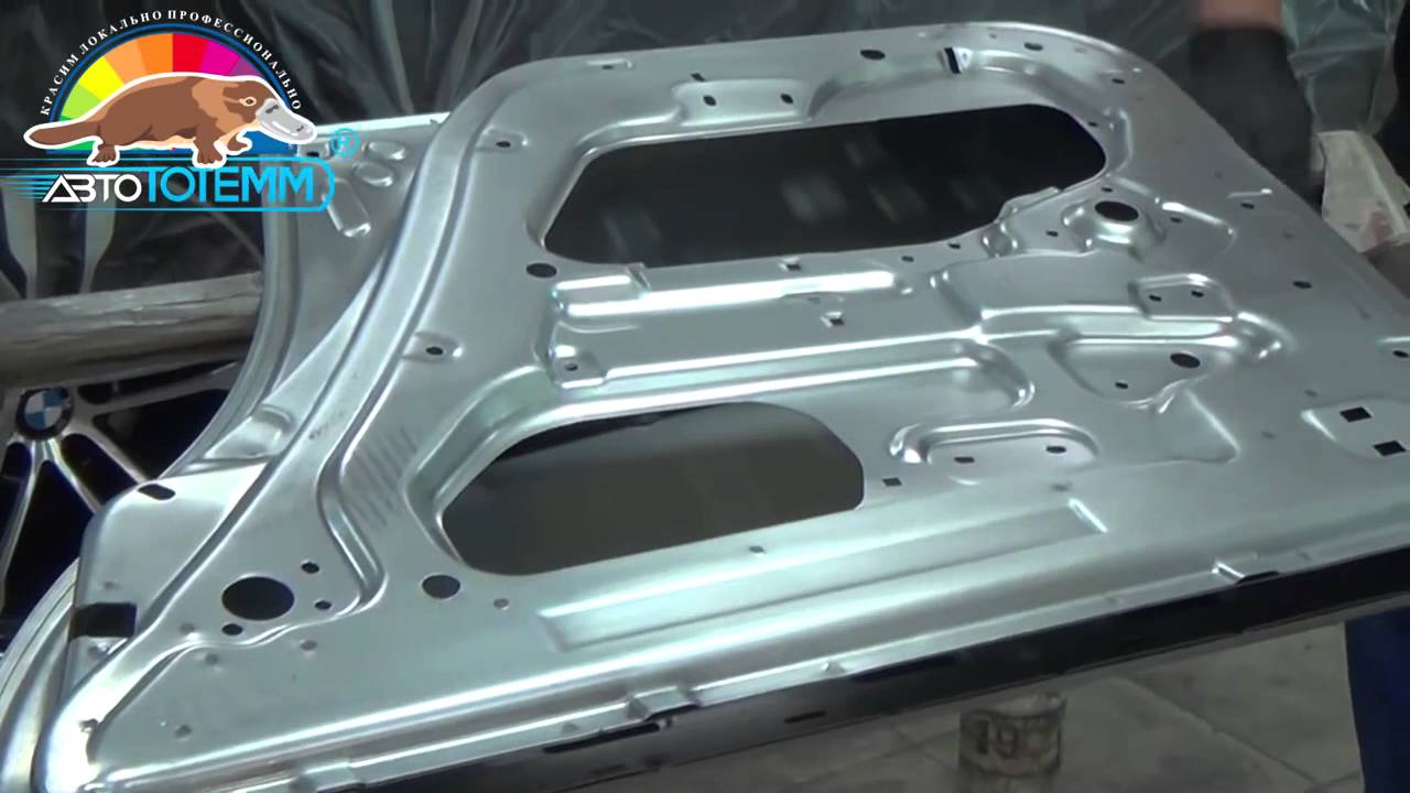 Покраска новой детали автомобиля