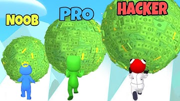 NOOB vs PRO vs HACKER in Money Roll 3D