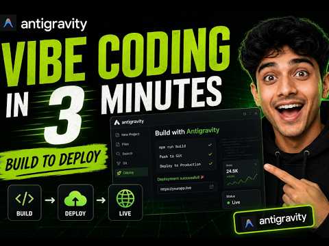 I Built a Live Website in 3 Minutes Using Antigravity 🤯