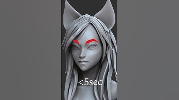 Sculpting eyebrows under 5 sec