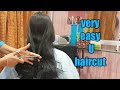 Very easy U hair cut/U haircut/how to U shape haircut