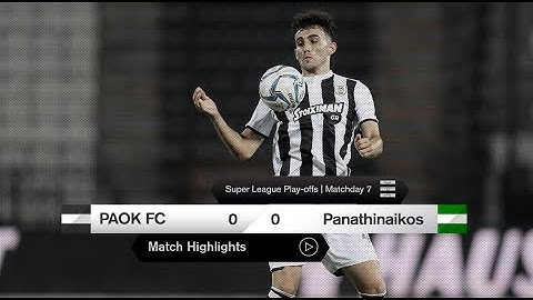 Τα στιγμιότυπα του ΠΑΟΚ-Παναθηναϊκός - PAOK TV