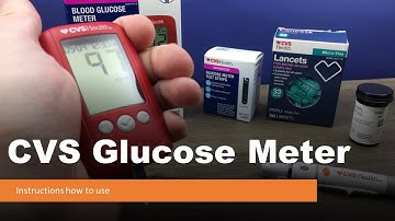 CVS glucose meter instructions how to use