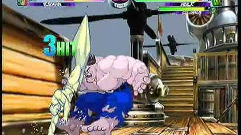 MvC2 Online (360): Brett (Cha/Tha/Ice) vs useleSSSavant (Jug/Hulk/Col) 35 .:1.12.11:.
