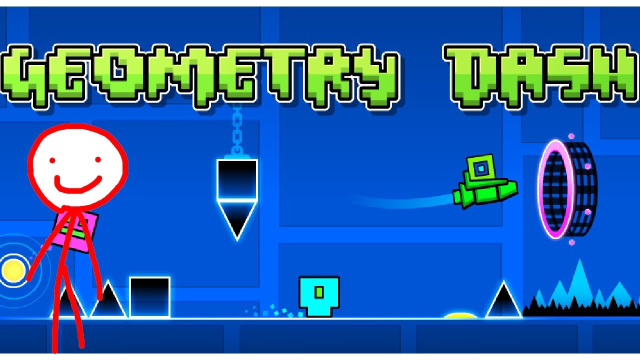 working on my geometry dash level - YouTube