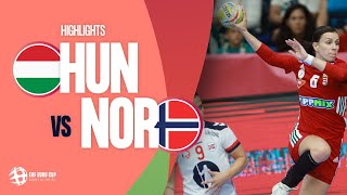 Hungary vs Norway | HIGHLIGHTS | Round 1 | Women's EHF EURO CUP 2024