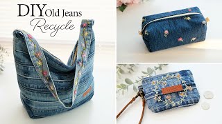 How to make a bag from old jeans with embroidery