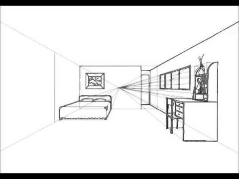 How To Design One Point Perspective Room Tutorial Hd Youtube