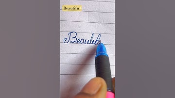 Beautiful - Cursive Writing ✍️ //#youtubeshorts #viral #trending #shortvideo #shorts #short #youtube
