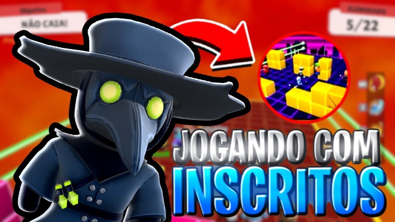 ❤️100FIM TV JOGANDO COM INSCRITOS! ❤️STUMBLE GUYS AO VIVO❤️ LIVE ON 