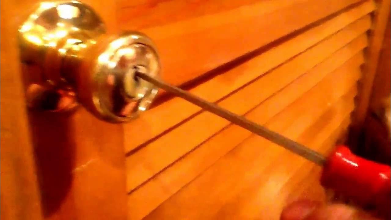 How to pick a lock with Bobby pin YouTube