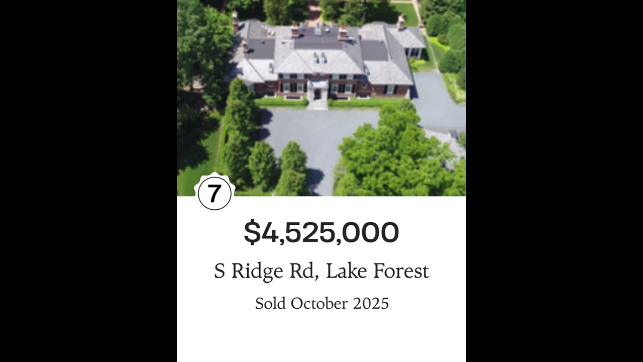 Top 10 Expensive Homes Sold Chicago North Shore | Lake County Edition