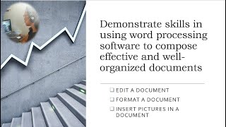 Demonstrate skills in using word processing- Formatting