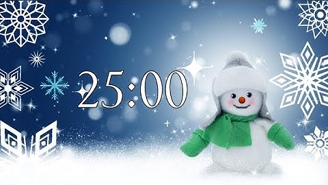 25 Minute Timer With Christmas Music