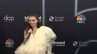 Celebrity Julia Michaels interview at the 2020 Billboard Music Awards in the press room Net Worth