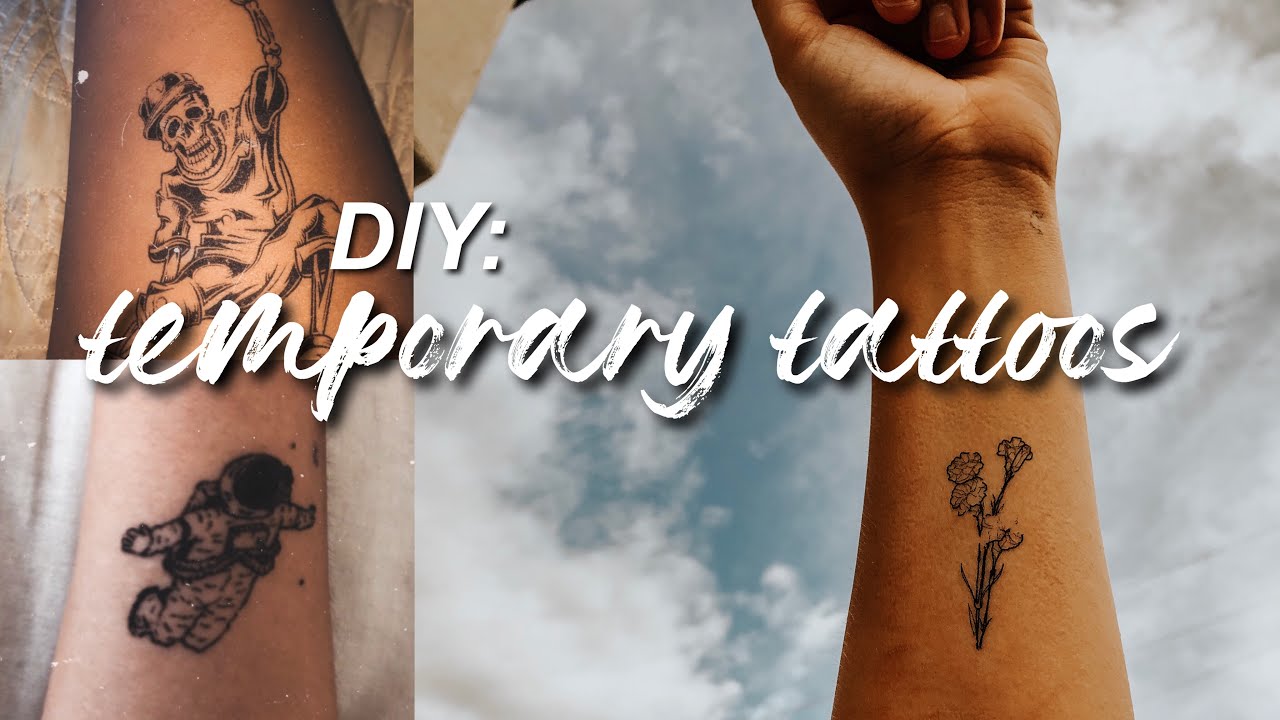 DIY: temporary tattoos using printer paper and ink! 