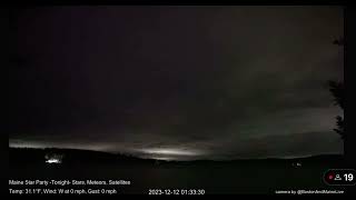 Geminid fireball behind the clouds by Boston and Maine Live 1,639 views 5 months ago 12 seconds