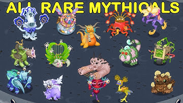 All Rare Mythical Monsters - Mythical Island Full Song (My Singing Monsters)