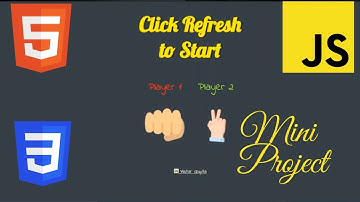 HTML CSS JavaScript mini project | Rock Paper Scissors game