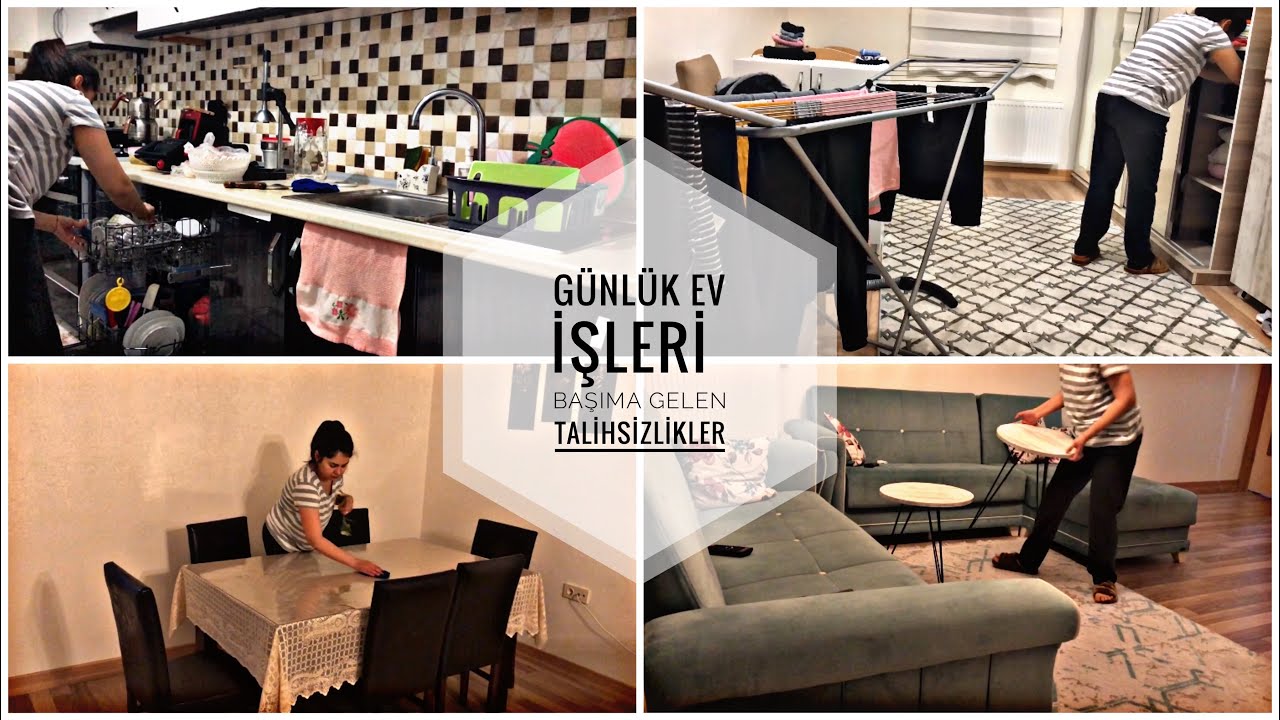 GÜNLÜK EV İŞLERİ // BAŞIMA GELEN TALİHSİZLİKLER // GÜNLÜK MUTFAK