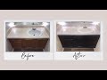 DIY Bathroom Vanity Renovation - Contact Paper