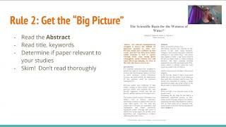 How to Read a Scientific Paper