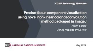 Precise tissue component visualization using non-linear color deconvolution method