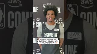 Jaylin Sellers showed out leading his team with 20 PTS, 5 REB on day 1 of AWS G League Combine. 🔥