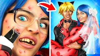 From Nerd Ladybug To Beauty Bride \/ Makeover With Gadgets From Tik Tok