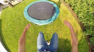 Trampoline + Swimming pool = Awesome (GoPro Hero3+)