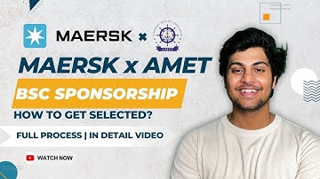 MAERSK X AMET|BSC SPONSORSHIP|FULL PROCESS|HOW TO GET SELECTION|@Livingthelallalife  #maersk #amet