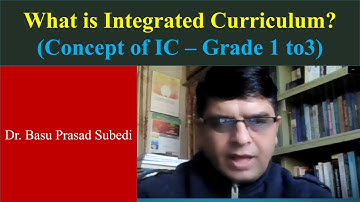 What is Integrated Curriculum of Grade 1-3 of Nepal?