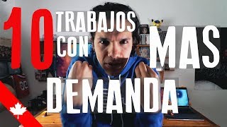 TOP 10 TRABAJOS con más DEMANDA en CANADÁ + Salarios